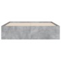 Betongraues Holzwerkstoffbett mit Schubladen 120x190 cm von , Betten und Lattenroste - Ref: Foro24-3207318, Preis: 199,65 €, ...