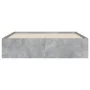 Concrete gray engineered wood bed with drawers 120x190 cm by , Beds and slatted bases - Ref: Foro24-3207318, Price: 196,21 €,...