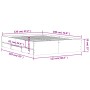 Betongraues Holzwerkstoffbett mit Schubladen 120x190 cm von , Betten und Lattenroste - Ref: Foro24-3207318, Preis: 199,65 €, ...