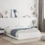 Cama con cajones madera de ingeniería blanco 120x200 cm de , Camas y somieres - Ref: Foro24-3207280, Precio: 261,72 €, Descue...