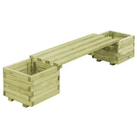 Garden bench with pine wood planters treated with preservatives by vidaXL, Pots and planters - Ref: Foro24-44949, Price: 108,...