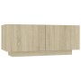 Mesita de noche madera de ingeniería roble Sonoma 100x35x40 cm de vidaXL, Mesitas de noche - Ref: Foro24-3082768, Precio: 52,...