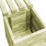 Garden bench with pine wood planters treated with preservatives by vidaXL, Pots and planters - Ref: Foro24-44949, Price: 108,...
