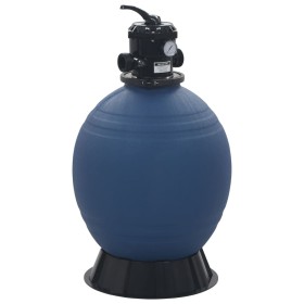 Pool sand filter with 6-position blue valve, 560 mm. by vidaXL, Pool and spa filters - Ref: Foro24-91727, Price: 303,25 €, Di...