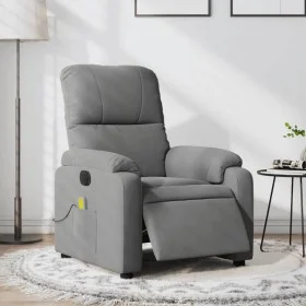 Elektrischer Massage-Fernsehsessel aus dunkelgrauer Mikrofaser. von , Sessel - Ref: Foro24-3204924, Preis: 336,91 €, Rabatt: %