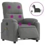 Sillón reclinable masaje eléctrico tela microfibra gris oscuro by , Armchairs - Ref: Foro24-3204924, Price: 336,91 €, Discoun...