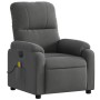 Sillón reclinable masaje eléctrico tela microfibra gris oscuro by , Armchairs - Ref: Foro24-3204924, Price: 317,38 €, Discoun...