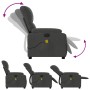 Sillón reclinable masaje eléctrico tela microfibra gris oscuro by , Armchairs - Ref: Foro24-3204924, Price: 317,38 €, Discoun...