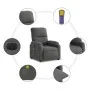 Sillón reclinable masaje eléctrico tela microfibra gris oscuro by , Armchairs - Ref: Foro24-3204924, Price: 336,91 €, Discoun...