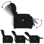 Sillón reclinable de masaje elevable tela de microfibra negro by , Armchairs - Ref: Foro24-3204939, Price: 288,63 €, Discount: %