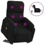 Elektrischer, verstellbarer, aufklappbarer Massagesessel aus schwarzem Stoff. von , Sessel - Ref: Foro24-3204953, Preis: 351,...