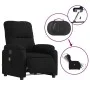 Elektrischer, verstellbarer, aufklappbarer Massagesessel aus schwarzem Stoff. von , Sessel - Ref: Foro24-3204953, Preis: 351,...