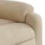 Sillón reclinable masaje eléctrico tela microfibra color crema by , Armchairs - Ref: Foro24-3204926, Price: 296,40 €, Discoun...