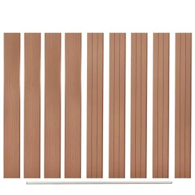 Replacement Fence Boards 9 Pcs Brown WPC 170cm by vidaXL, fence panels - Ref: Foro24-45039, Price: 190,68 €, Discount: %