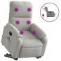 Sillón masaje eléctrico reclinable elevable tela gris claro de , Sillones - Ref: Foro24-3204951, Precio: 363,47 €, Descuento: %