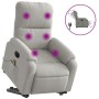 Sillón masaje eléctrico reclinable elevable tela gris claro by , Armchairs - Ref: Foro24-3204951, Price: 352,68 €, Discount: %