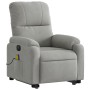 Sillón masaje eléctrico reclinable elevable tela gris claro by , Armchairs - Ref: Foro24-3204951, Price: 352,68 €, Discount: %