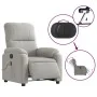 Sillón masaje eléctrico reclinable elevable tela gris claro de , Sillones - Ref: Foro24-3204951, Precio: 363,47 €, Descuento: %