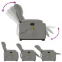 Sillón masaje eléctrico reclinable elevable tela gris claro by , Armchairs - Ref: Foro24-3204951, Price: 352,68 €, Discount: %