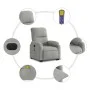 Sillón masaje eléctrico reclinable elevable tela gris claro de , Sillones - Ref: Foro24-3204951, Precio: 363,47 €, Descuento: %