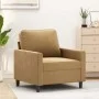 Sillón de terciopelo marrón 60 cm by , Sofas - Ref: Foro24-359186, Price: 134,13 €, Discount: %
