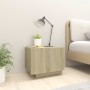 Mesita de noche madera de ingeniería roble Sonoma 100x35x40 cm de vidaXL, Mesitas de noche - Ref: Foro24-3082768, Precio: 52,...
