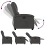 Sillón reclinable eléctrico de cuero auténtico gris de , Sillones - Ref: Foro24-3204257, Precio: 349,74 €, Descuento: %