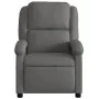 Sillón reclinable eléctrico de cuero auténtico gris de , Sillones - Ref: Foro24-3204257, Precio: 349,74 €, Descuento: %