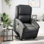 Sillón de masaje elevable eléctrico cuero auténtico negro de , Sillones - Ref: Foro24-3204274, Precio: 440,38 €, Descuento: %