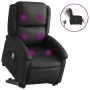 Sillón de masaje elevable eléctrico cuero auténtico negro de , Sillones - Ref: Foro24-3204274, Precio: 440,38 €, Descuento: %