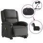 Sillón de masaje elevable eléctrico cuero auténtico negro de , Sillones - Ref: Foro24-3204274, Precio: 440,38 €, Descuento: %