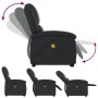 Sillón de masaje elevable eléctrico cuero auténtico negro by , Armchairs - Ref: Foro24-3204274, Price: 420,43 €, Discount: %