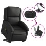 Sillón de masaje elevable eléctrico cuero auténtico negro by , Armchairs - Ref: Foro24-3204274, Price: 420,43 €, Discount: %
