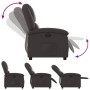 Sillón reclinable eléctrico de cuero auténtico marrón oscuro by , Armchairs - Ref: Foro24-3204255, Price: 370,36 €, Discount: %