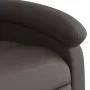 Sillón reclinable eléctrico de cuero auténtico marrón oscuro by , Armchairs - Ref: Foro24-3204255, Price: 367,42 €, Discount: %