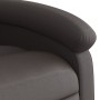 Sillón reclinable eléctrico de cuero auténtico marrón oscuro by , Armchairs - Ref: Foro24-3204255, Price: 370,36 €, Discount: %