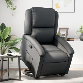 Verstellbarer Aufsteh-Ledersessel in Schwarz von , Sessel - Ref: Foro24-3204262, Preis: 416,65 €, Rabatt: %