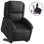 Sillón reclinable elevable cuero auténtico negro de , Sillones - Ref: Foro24-3204262, Precio: 401,45 €, Descuento: %