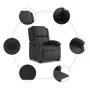 Verstellbarer Aufsteh-Ledersessel in Schwarz von , Sessel - Ref: Foro24-3204262, Preis: 416,54 €, Rabatt: %