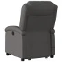 Sillón reclinable de masaje elevable cuero auténtico gris by , Armchairs - Ref: Foro24-3204269, Price: 403,96 €, Discount: %