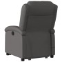 Sillón reclinable de masaje elevable cuero auténtico gris by , Armchairs - Ref: Foro24-3204269, Price: 400,00 €, Discount: %
