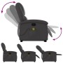 Sillón reclinable de masaje elevable cuero auténtico gris by , Armchairs - Ref: Foro24-3204269, Price: 400,00 €, Discount: %