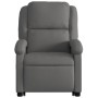 Sillón reclinable de masaje elevable cuero auténtico gris by , Armchairs - Ref: Foro24-3204269, Price: 400,00 €, Discount: %