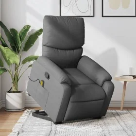 Silla de masaje reclinable de pie de tela gris oscuro de , Sillones - Ref: Foro24-3204837, Precio: 287,25 €, Descuento: %