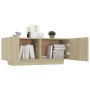 Mesita de noche madera de ingeniería roble Sonoma 100x35x40 cm de vidaXL, Mesitas de noche - Ref: Foro24-3082768, Precio: 52,...