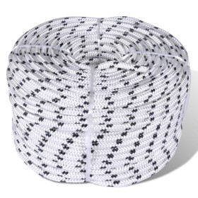 Cuerda trenzada poliéster 12 mm 250 mm blanco de vidaXL, Sogas y cuerdas metálicas - Ref: Foro24-143794, Precio: 168,19 €, De...