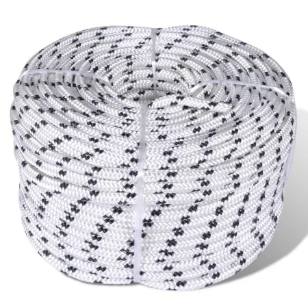 Cuerda trenzada poliéster 12 mm 250 mm blanco de vidaXL, Sogas y cuerdas metálicas - Ref: Foro24-143794, Precio: 181,31 €, De...