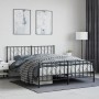 Estructura de cama cabecero y pie de cama metal negro 160x200cm de , Camas y somieres - Ref: Foro24-374458, Precio: 139,60 €,...