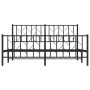 Estructura de cama cabecero y pie de cama metal negro 160x200cm de , Camas y somieres - Ref: Foro24-374458, Precio: 139,60 €,...