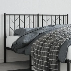 Kopfteil aus schwarzem Metall, 140 cm von , Kopf- und Fußteile - Ref: Foro24-374470, Preis: 33,09 €, Rabatt: %